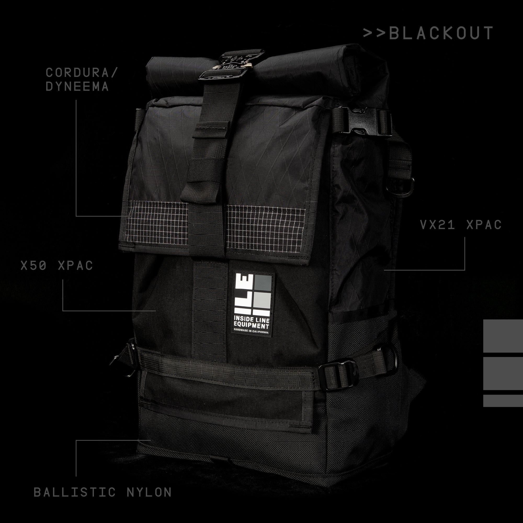 - Handmade Backpack - Waterproof - X-Pac Sailcloth - Made in USA