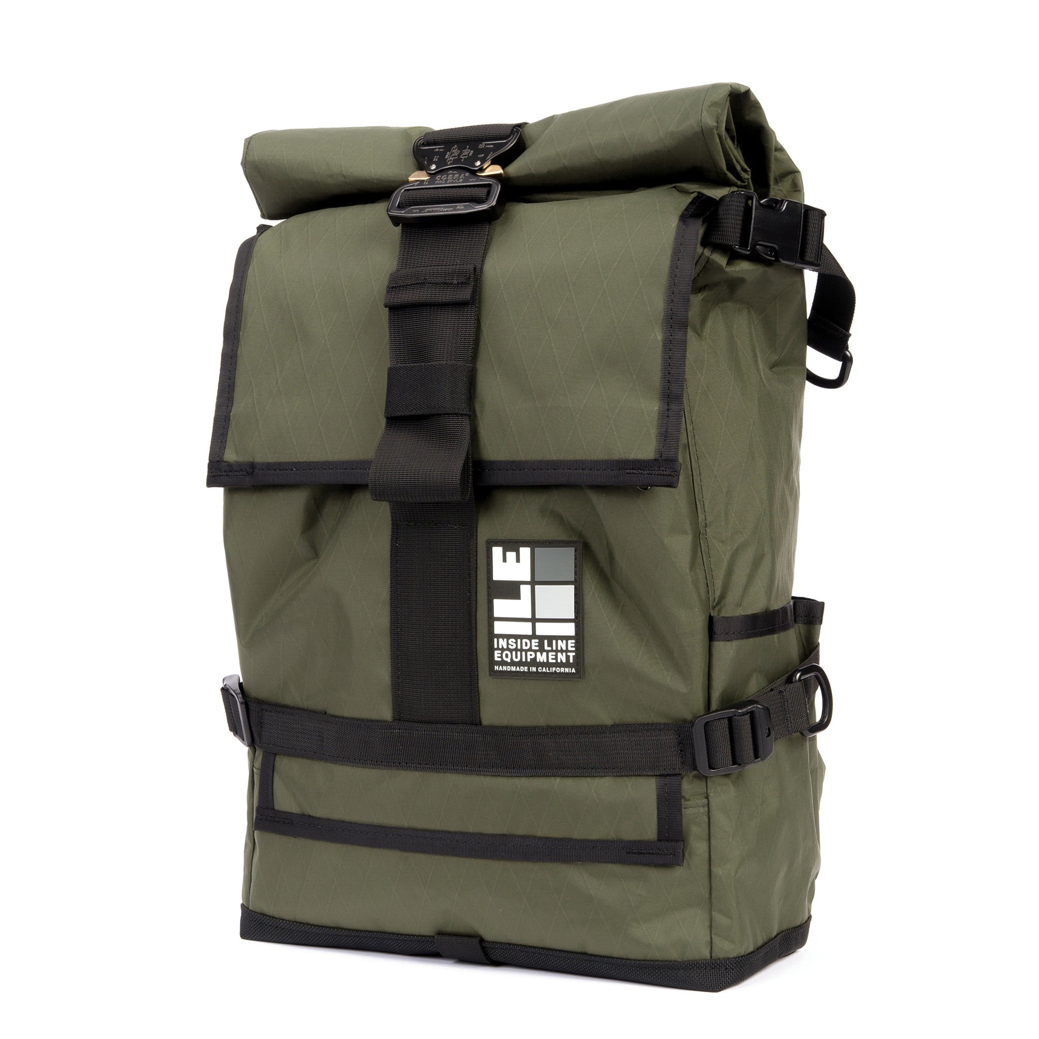 Cobra Buckle - Mens Backpack - Commuter Cycling Bag - XPAC - Waterproof Roll-Top - TPU welded liner - Laptop Sleeve - Made in Berkeley, CA