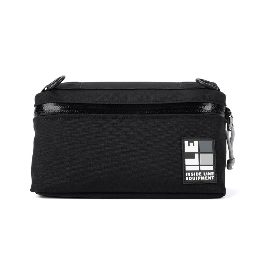 Pilot Bar Bag - Weatherproof Bicycle Handlebar Bag - XPac - Waxed Canvas - Cordura - Adjustable Harness System - 2.6L Cycling Bag - Handmade in USA