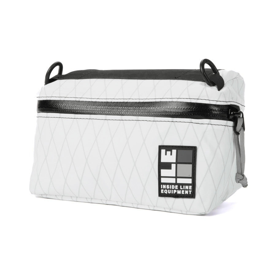Pilot Bar Bag - Weatherproof Bicycle Handlebar Bag - XPac - Waxed Canvas - Cordura - Adjustable Harness System - 2.6L Cycling Bag - Handmade in USA