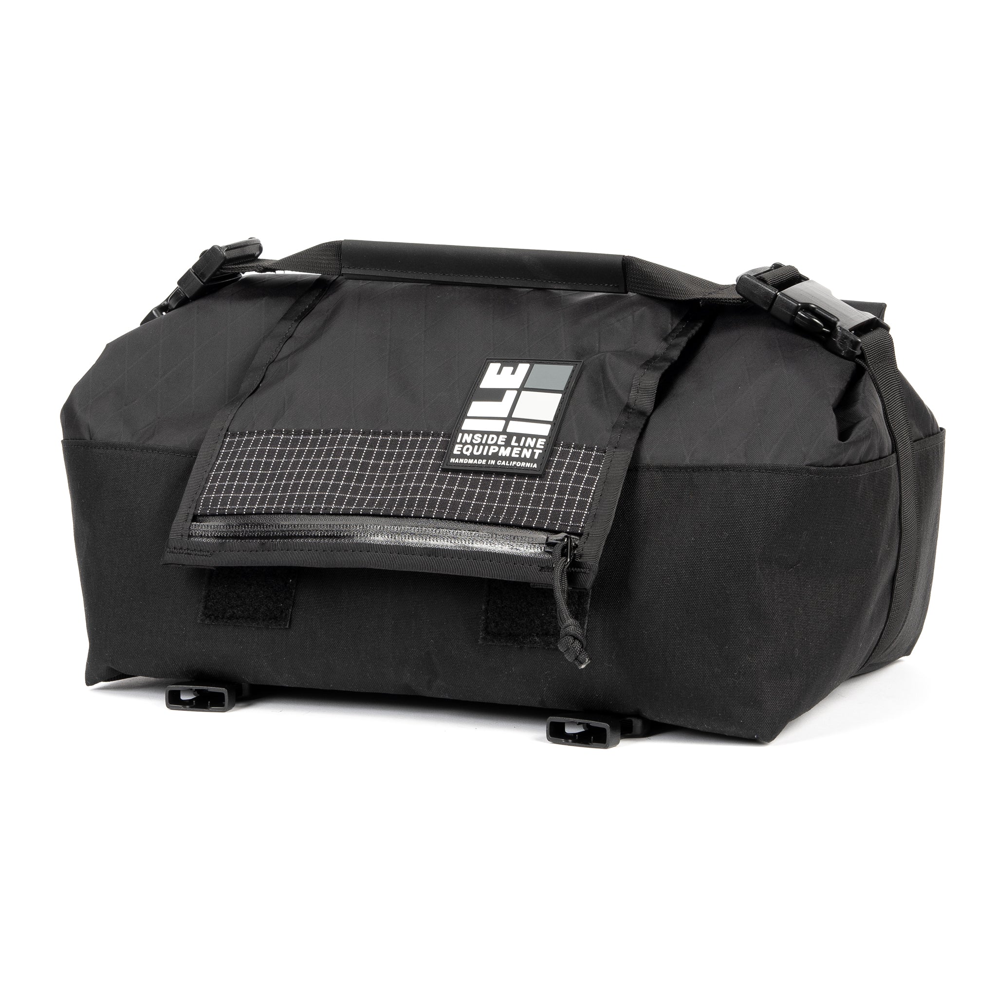 Porteur Rackbag - Waterproof Bike Bag - X-Pac Sailcloth & Cordura - Front Rack Bicycle Bag - 42L Capacity - Handmade in USA