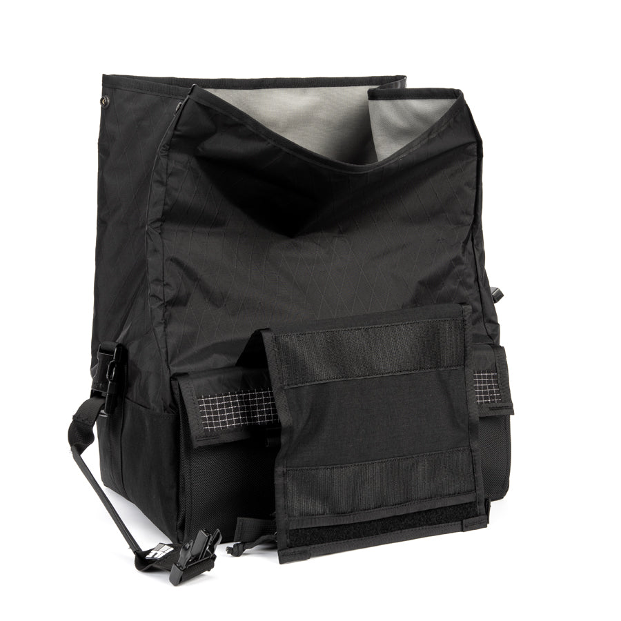Porteur Rackbag - Waterproof Bike Bag - X-Pac Sailcloth & Cordura - Front Rack Bicycle Bag - 42L Capacity - Handmade in USA