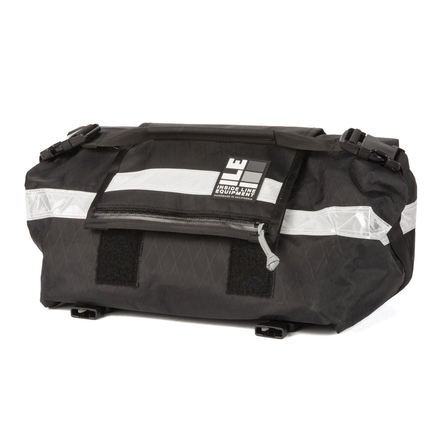 Porteur Rackbag - Waterproof Bike Bag - X-Pac Sailcloth & Cordura - Front Rack Bicycle Bag - 42L Capacity - Handmade in USA