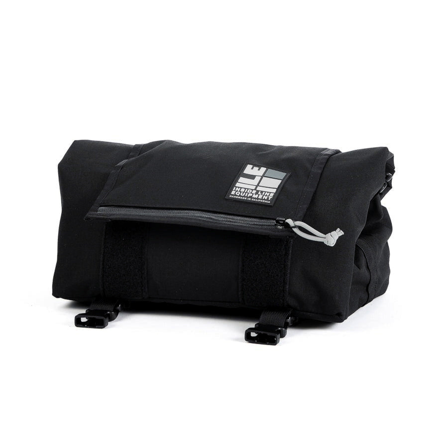 Porteur Rackbag - Waterproof Bike Bag - XPac, Waxed Canvas & Cordura - Front Rack Bicycle Bag - 16L expands to 30L Capacity - Handmade in USA