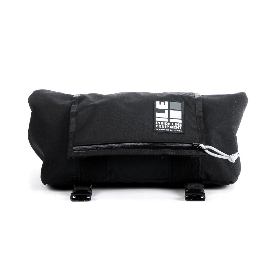 Porteur Rackbag - Waterproof Bike Bag - XPac, Waxed Canvas & Cordura - Front Rack Bicycle Bag - 16L expands to 30L Capacity - Handmade in USA