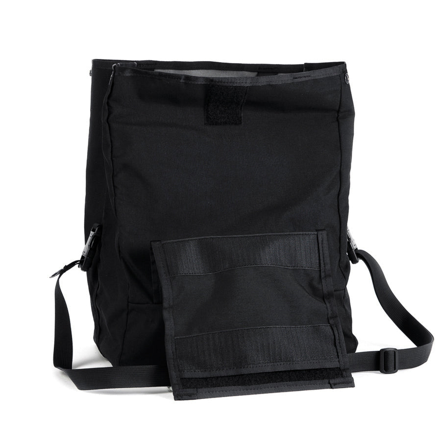 Porteur Rackbag - Waterproof Bike Bag - XPac, Waxed Canvas & Cordura - Front Rack Bicycle Bag - 16L expands to 30L Capacity - Handmade in USA