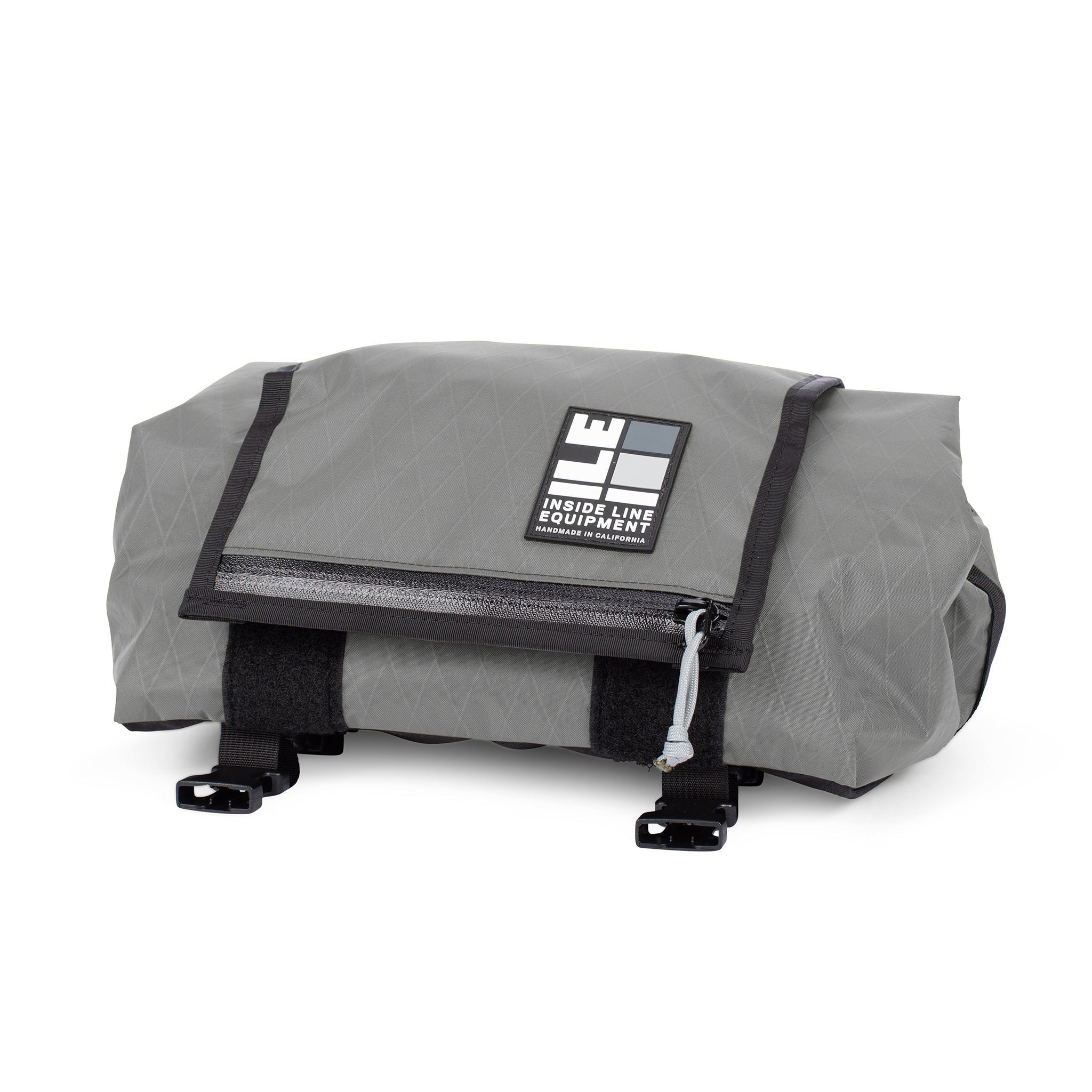 Porteur Rackbag - Waterproof Bike Bag - XPac, Waxed Canvas & Cordura - Front Rack Bicycle Bag - 16L expands to 30L Capacity - Handmade in USA
