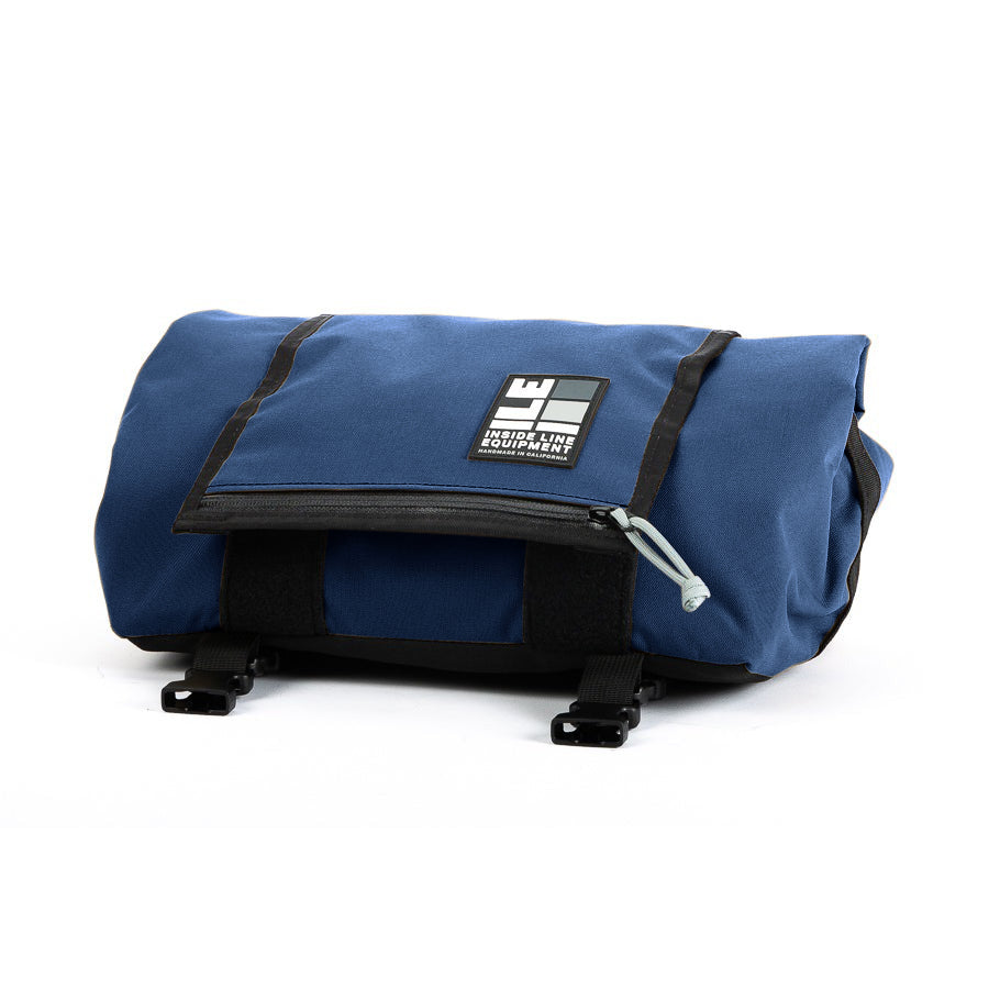 Porteur Rackbag - Waterproof Bike Bag - XPac, Waxed Canvas & Cordura - Front Rack Bicycle Bag - 16L expands to 30L Capacity - Handmade in USA