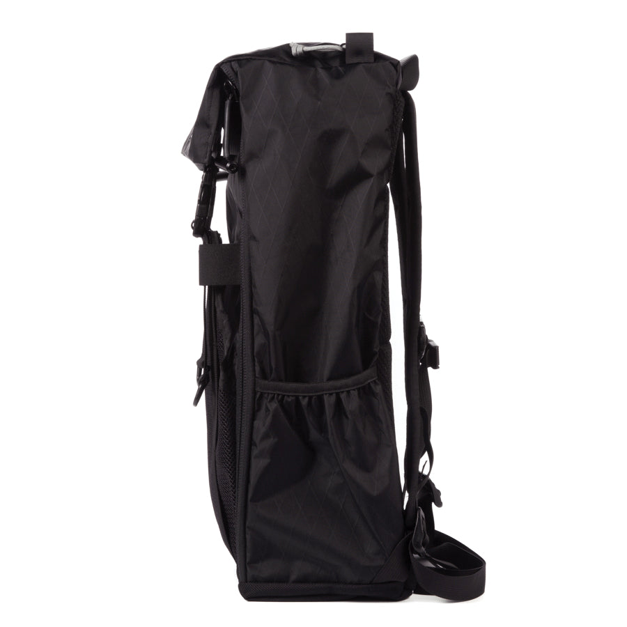 race-day-bag - Handmade Backpack - Commuter Cycling Bag - XPAC - Panel Loader - Helmet Pocket - Travel bag - Made in California