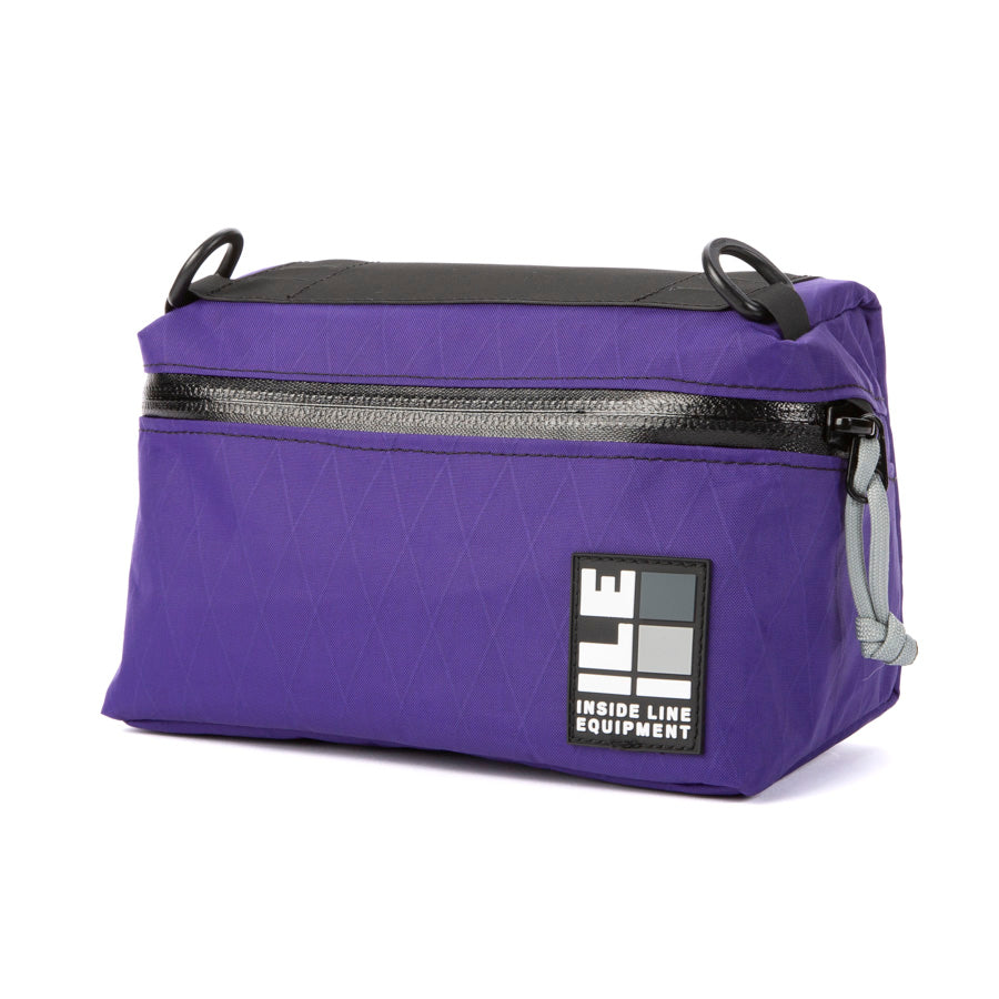 Pilot Bar Bag - Weatherproof Bicycle Handlebar Bag - XPac - Waxed Canvas - Cordura - Adjustable Harness System - 2.6L Cycling Bag - Handmade in USA