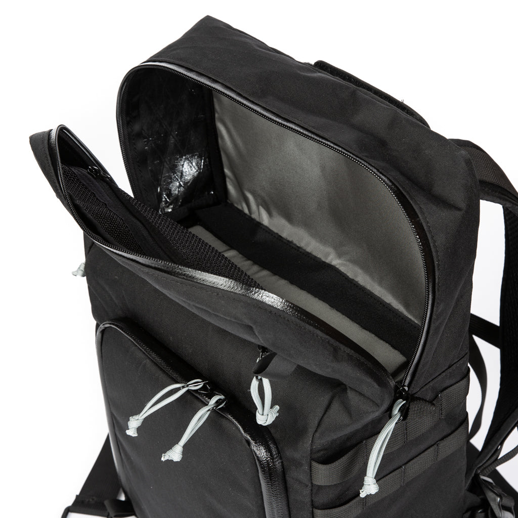 hiking camera backpack - YKK waterproof zippers - professional photographer bag - adjustable dividers - SLR padded - XPAC - made in USA