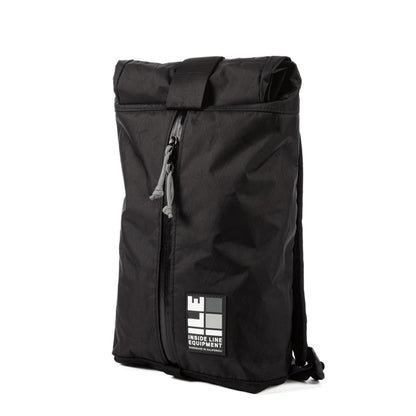 8L small backpack - Compact Backpack - hiking day pack - XPAC - Water-resistant Roll-Top - hydration sleeve - waterproof YKK zipper - Made in California