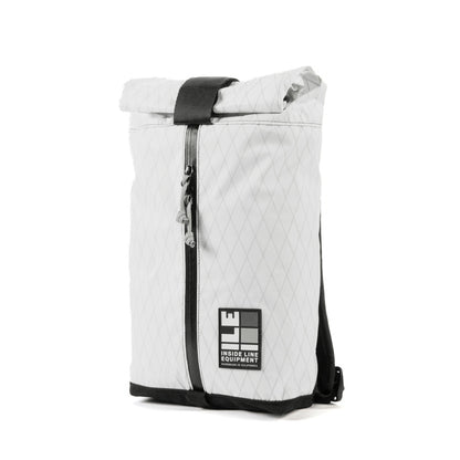 8L small backpack - Compact Backpack - hiking day pack - XPAC - Water-resistant Roll-Top - hydration sleeve - waterproof YKK zipper - Made in California
