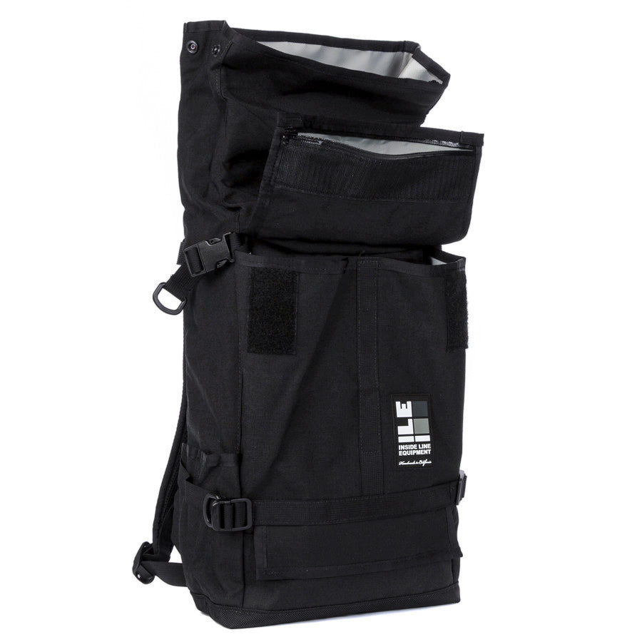 Cobra Buckle - Handmade Backpack - Commuter Cycling Bag - XPAC - Waterproof Roll-Top - TPU welded liner - Laptop Sleeve - Made in USA