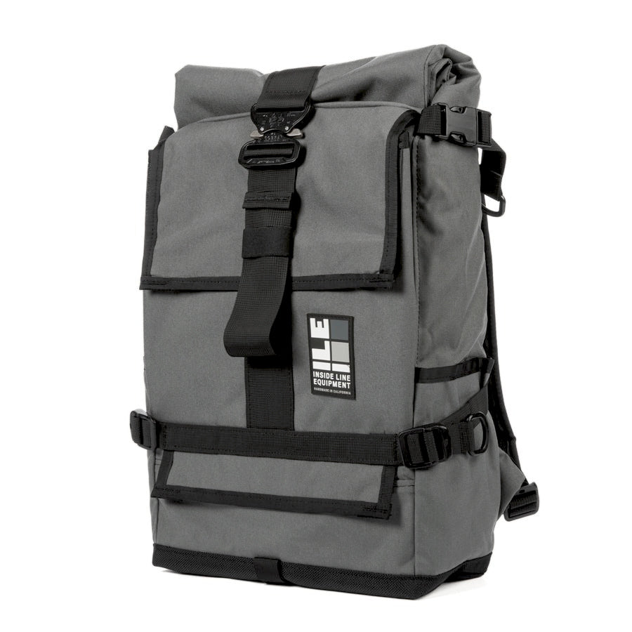 Cobra Buckle - Handmade Backpack - Commuter Cycling Bag - XPAC - Waterproof Roll-Top - TPU welded liner - Laptop Sleeve - Made in California - EDC Everyday Carry Backpack