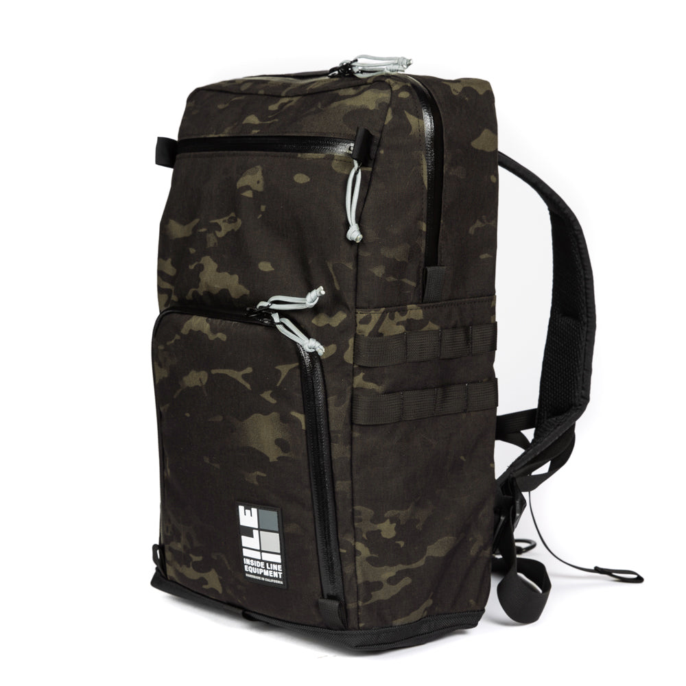 Multicam - Travel camera backpack - YKK waterproof zippers - professional photographer bag - adjustable dividers - SLR padded - laptop sleeve - XPAC - made in USA