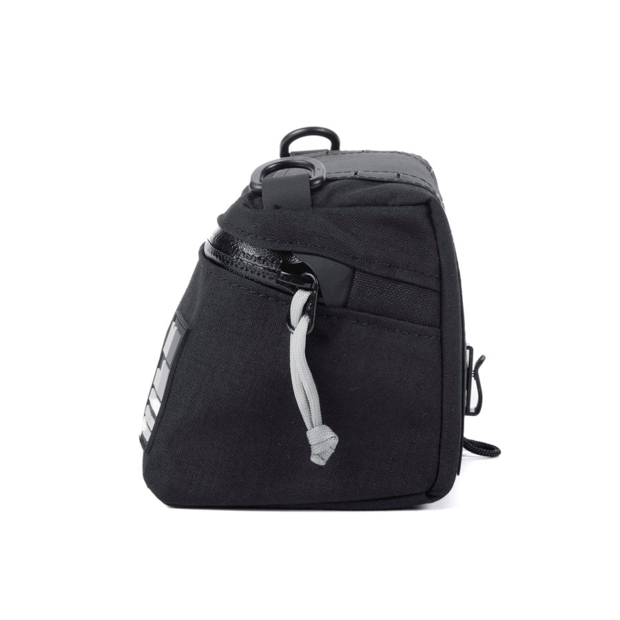 Pilot Bar Bag - Weatherproof Bicycle Handlebar Bag - XPac - Waxed Canvas - Cordura - Adjustable Harness System - 2.6L Cycling Bag - Handmade in USA