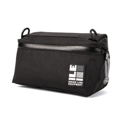 Pilot Bar Bag - Weatherproof Bicycle Handlebar Bag - XPac - Waxed Canvas - Cordura - Adjustable Harness System - 2.6L Cycling Bag - Handmade in USA