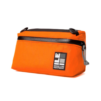 Pilot Bar Bag - Weatherproof Bicycle Handlebar Bag - XPac - Waxed Canvas - Cordura - Adjustable Harness System - 2.6L Cycling Bag - Handmade in USA