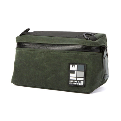 Pilot Bar Bag - Weatherproof Bicycle Handlebar Bag - XPac - Waxed Canvas - Cordura - Adjustable Harness System - 2.6L Cycling Bag - Handmade in USA
