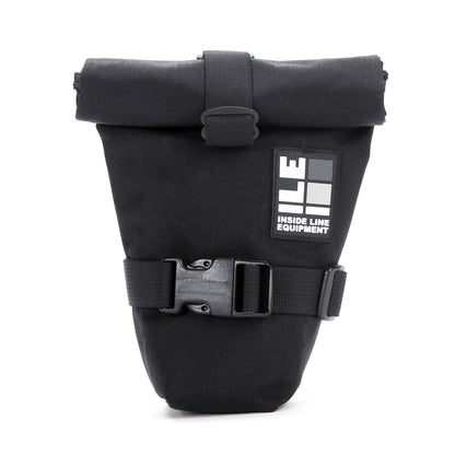 roll-top bike seat bag - Handmade Waterproof Bike Bag - XPac - under seat mount - bike tool bag - cycling road bike bag - Made in USA