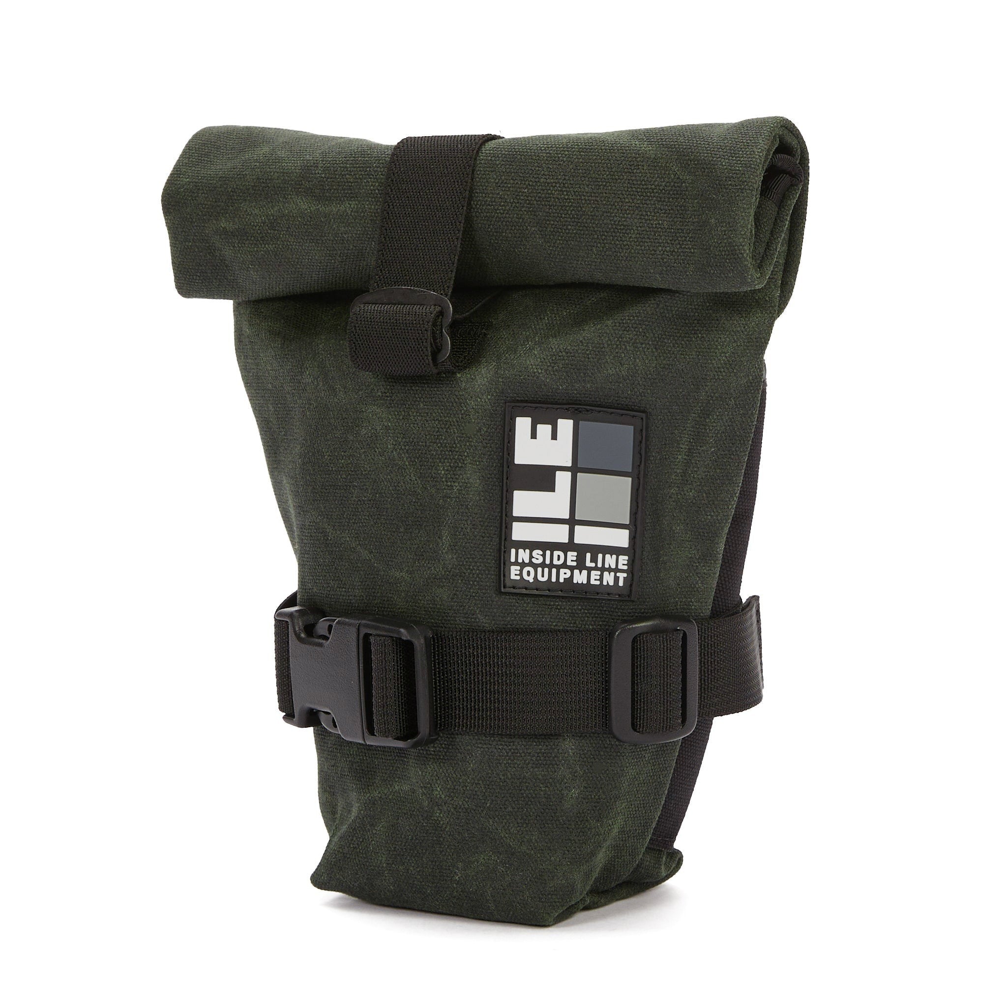 roll-top bike seat bag - Handmade Waterproof Bike Bag - XPac - under seat mount - bike tool bag - cycling road bike bag - Made in USA