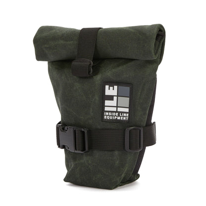roll-top bike seat bag - Handmade Waterproof Bike Bag - XPac - under seat mount - bike tool bag - cycling road bike bag - Made in USA
