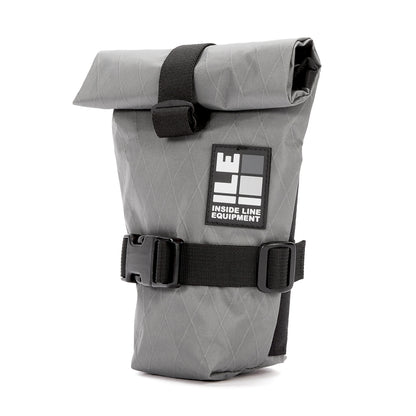 roll-top bike seat bag - Handmade Waterproof Bike Bag - XPac - under seat mount - bike tool bag - cycling road bike bag - Made in USA