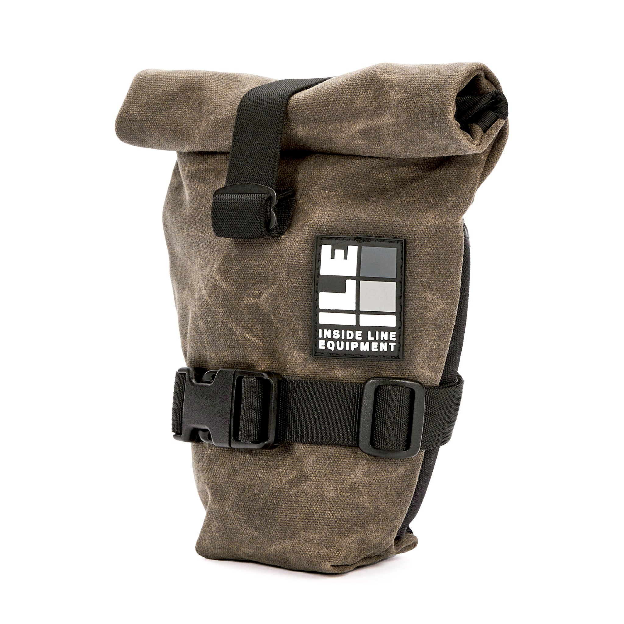 roll-top bike seat bag - Handmade Waterproof Bike Bag - XPac - under seat mount - bike tool bag - cycling road bike bag - Made in USA