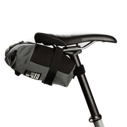 roll-top bike seat bag - Handmade Waterproof Bike Bag - XPac - under seat mount - bike tool bag - cycling road bike bag - Made in USA